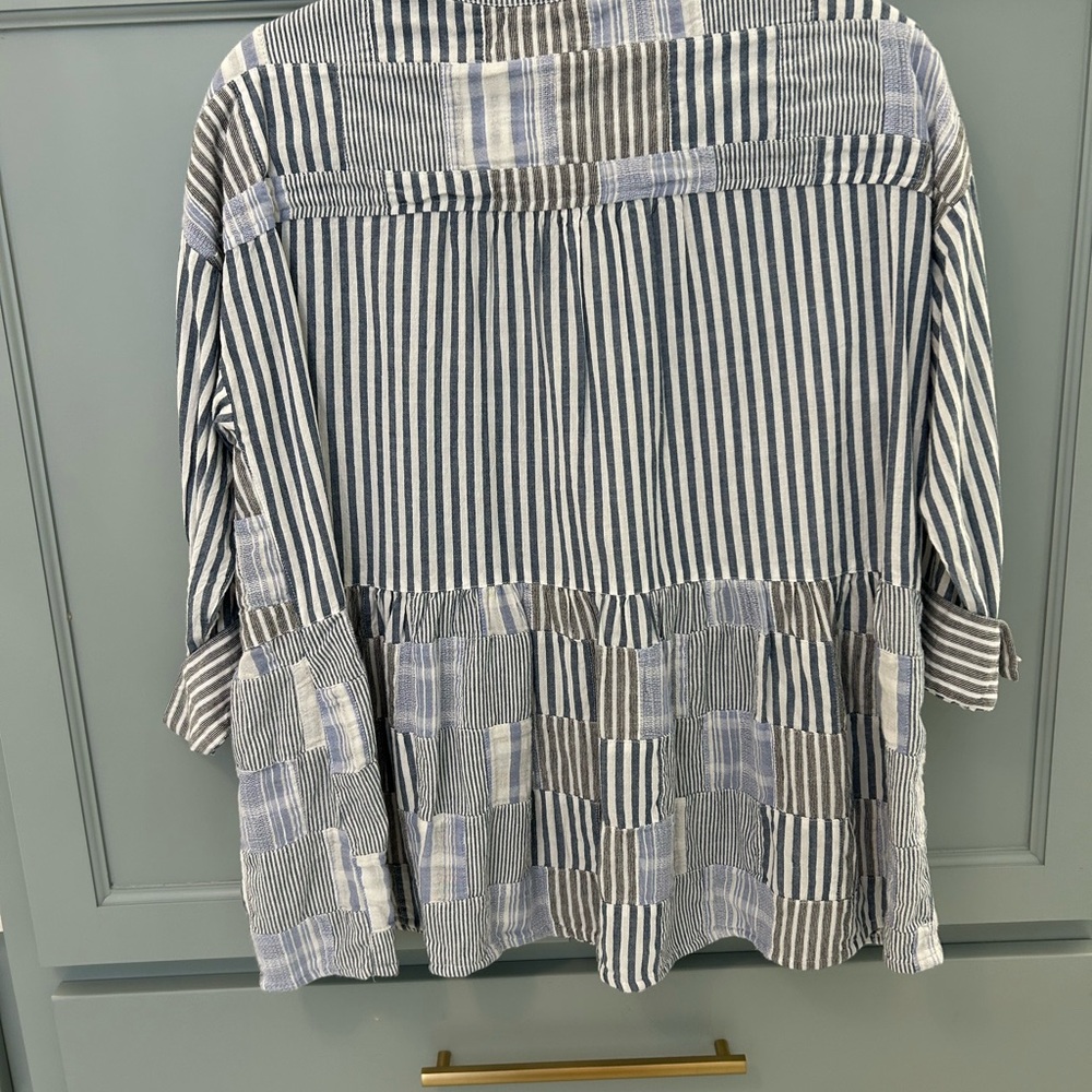 Anthropologie Maeve Striped Blouse - Picture 3 of 5